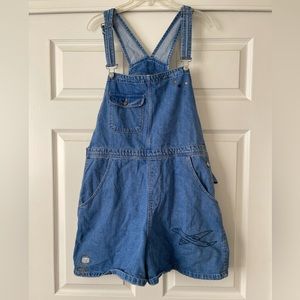 ZARA Embroidered Overalls - L